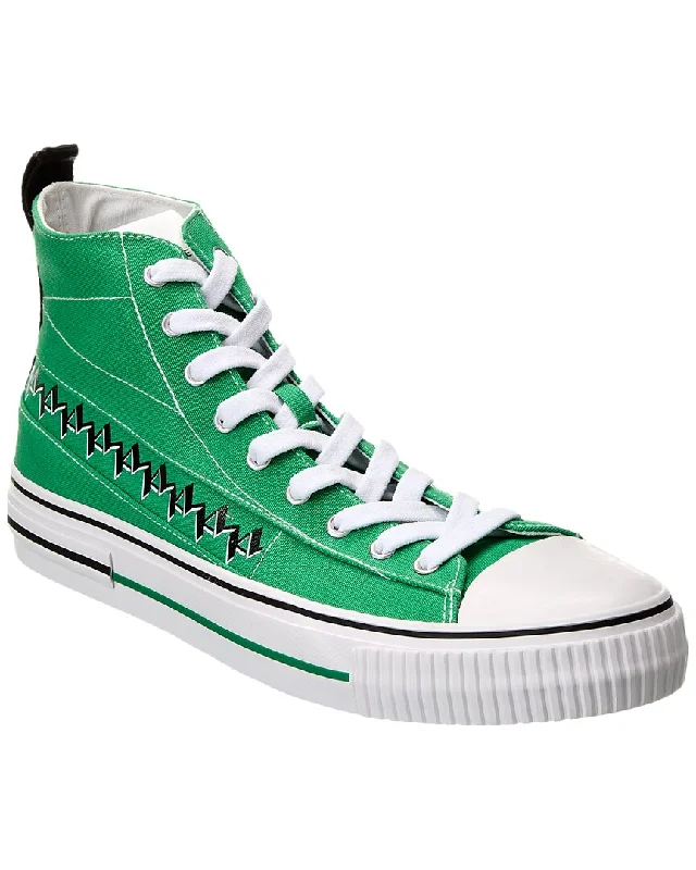 Durable Work Boots KARL LAGERFELD Vulcanized Canvas High-Top Sneaker