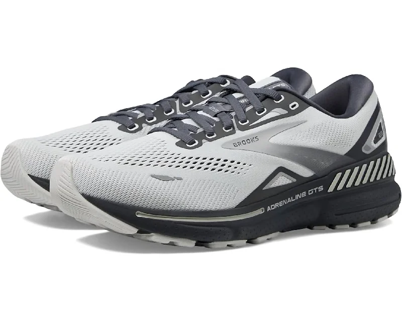 Classic Hiking Footwear Men's Adrenaline Gts 23 Running Shoes (2E Width) In Oyster/ebony/alloy Classic Hiking Footwear Men's Adrenaline Gts 23 Running Shoes (2E Width) In Oyster/ebony/alloy