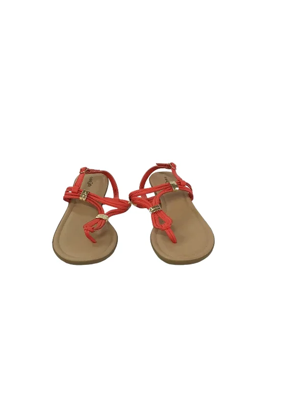 Slip-On Winter Shoes Sandals Heels Wedge By East 5th In Red, Size: 9