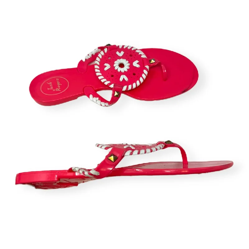 Casual Sports Footwear Neon Sandals Flip Flops Jack Rogers, Size 8