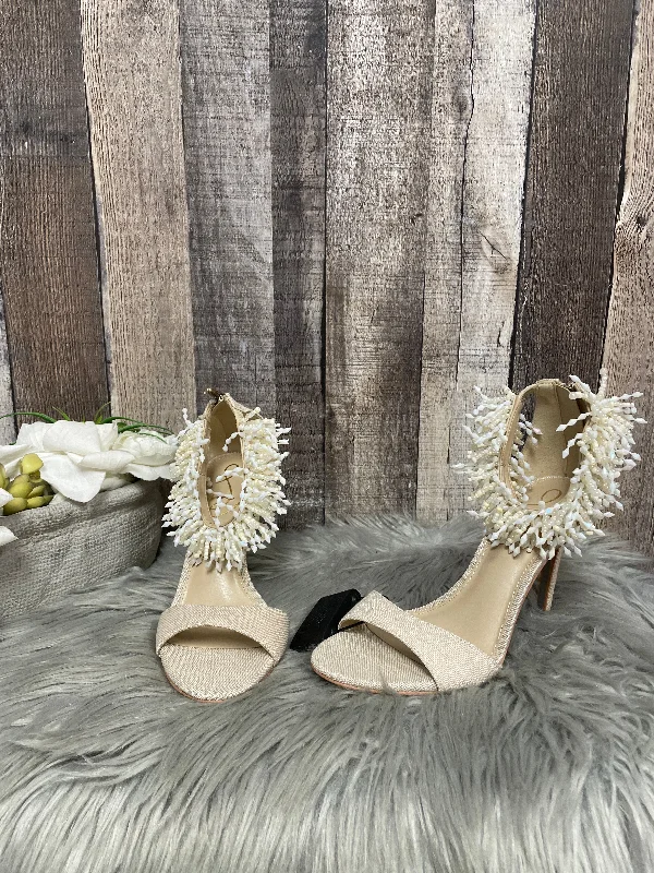 Stylish Boots For Sale Sandals Heels Stiletto By Sam Edelman In Beige, Size: 6.5