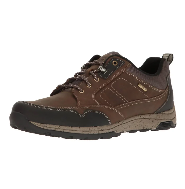 Waterproof Loafers Men's Trukka Mudguard Waterproof Hiker Shoes In Brown