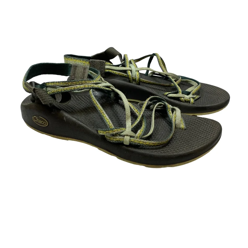 Vintage Boots Collection Green Sandals Sport Chacos, Size 9
