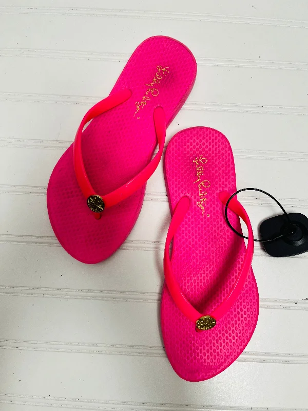 Best Hiking Boots For Winter Sandals Flip Flops By Lilly Pulitzer In Pink, Size: 6