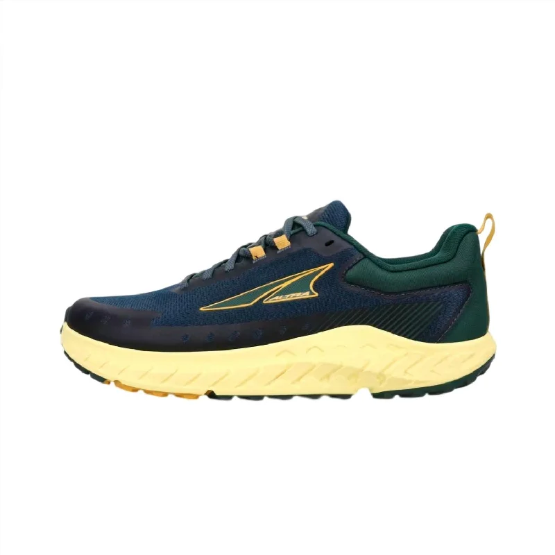Outdoor Running Shoes Men's Outroad 2 Trail Running Shoes In Blue/yellow