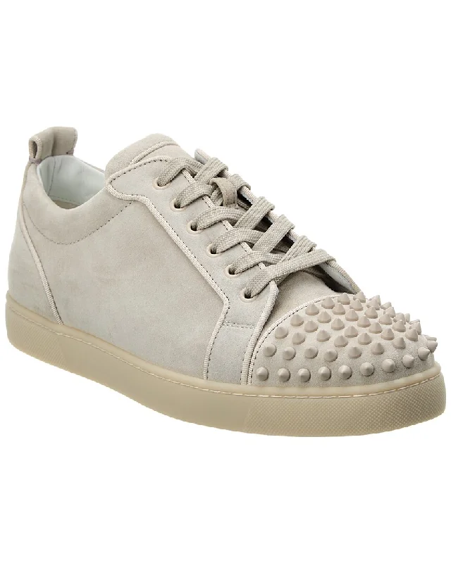 Casual Snow Shoes Christian Louboutin Louis Junior Spikes Suede Sneaker