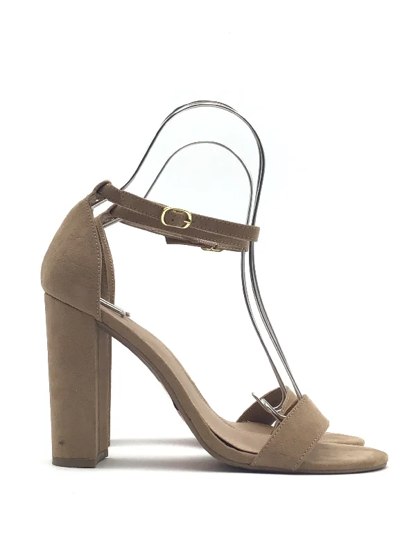 Breathable Sports Shoes Sandals Heels Stiletto By Merona In Tan, Size: 10
