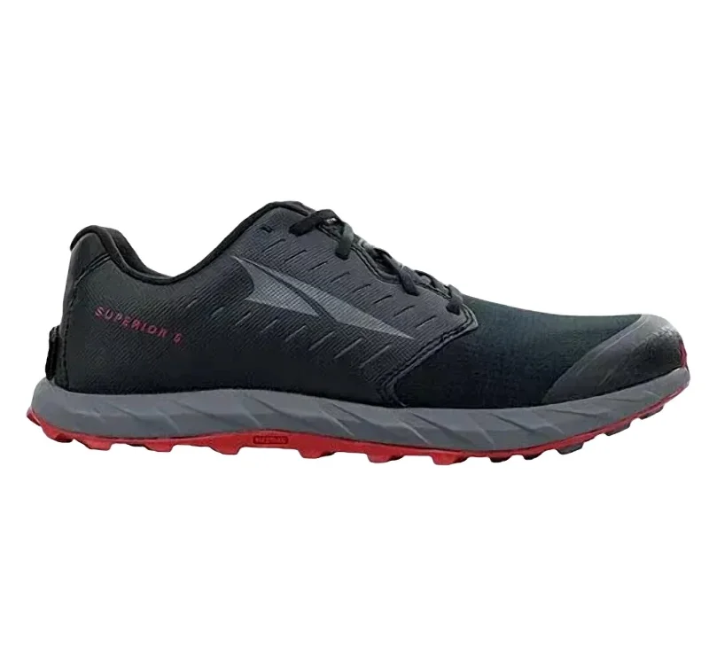 Sporty Running Shoes Men's Superior 5 Trail Running Shoes In Black/red