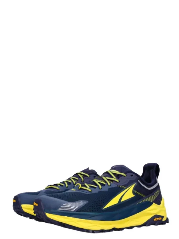 Fashionable Work Boots Men's Olympus 5 Trail Running Shoes In Navy