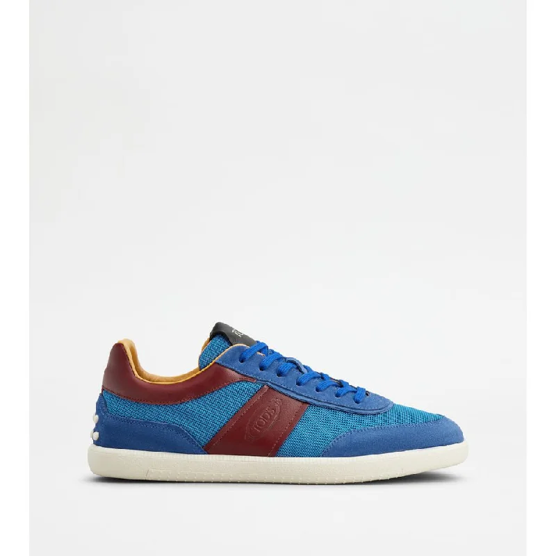 Stylish Winter Boots Tod's Tabs Sneakers in Suede and Technical Fabric