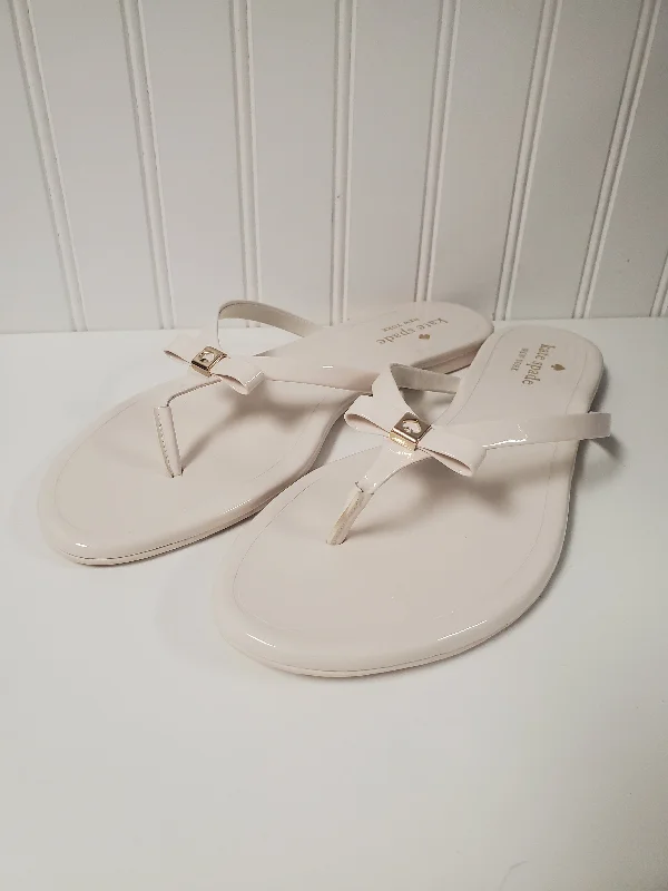 Comfortable Running Sneakers Sandals Designer By Kate Spade In Cream, Size: 10