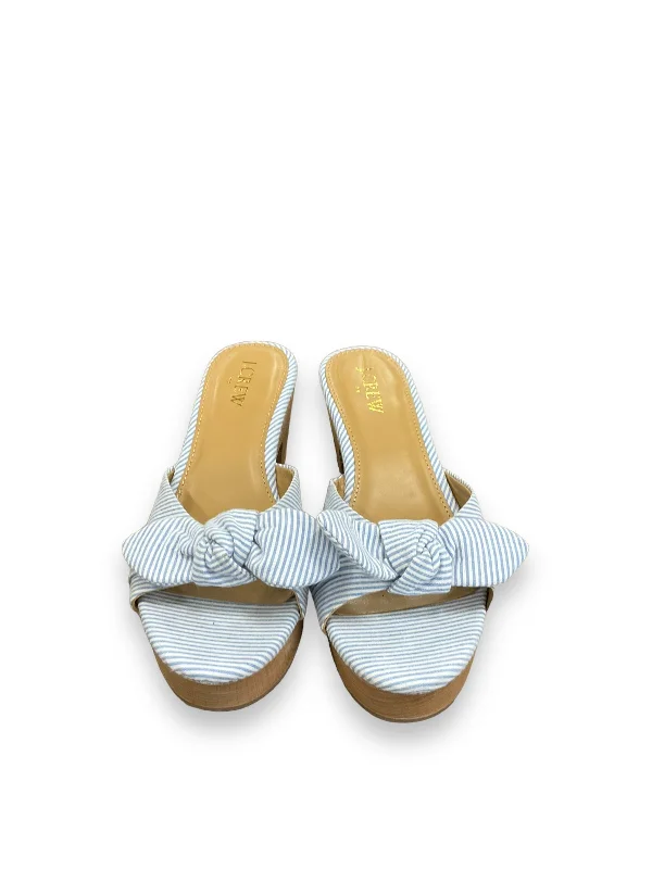 Running Shoes For Sale Sandals Heels Block By J. Crew In Striped Pattern, Size: 6