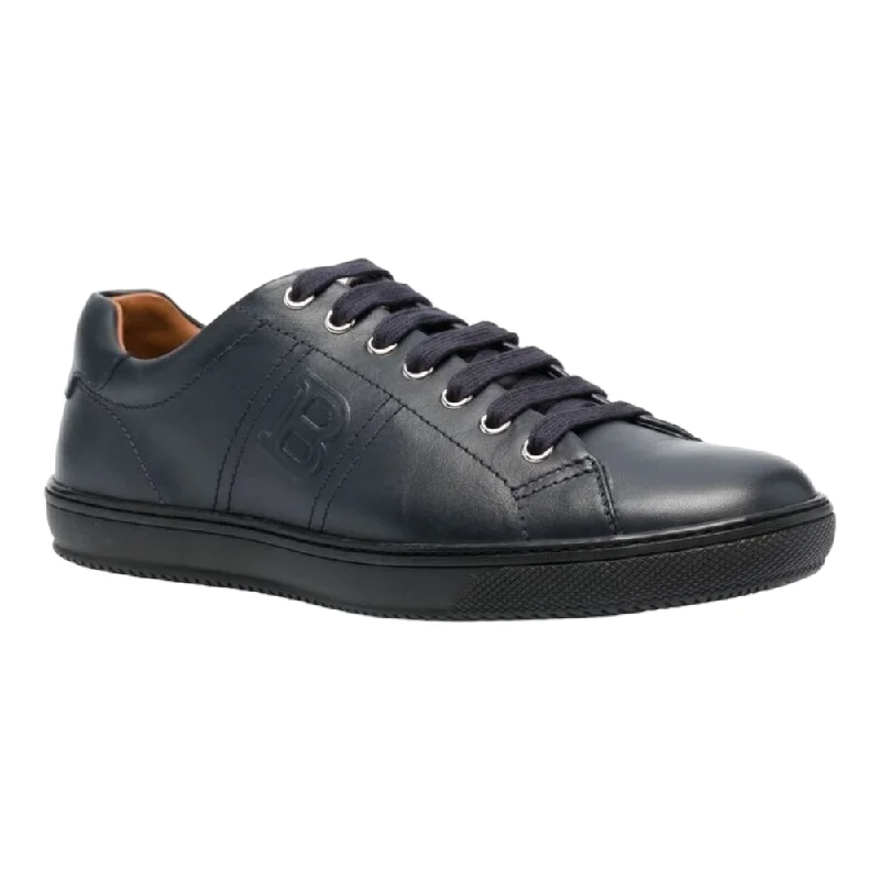 Summer Sports Shoes Bally Orivel Men's 6240302 Navy Leather Sneaker