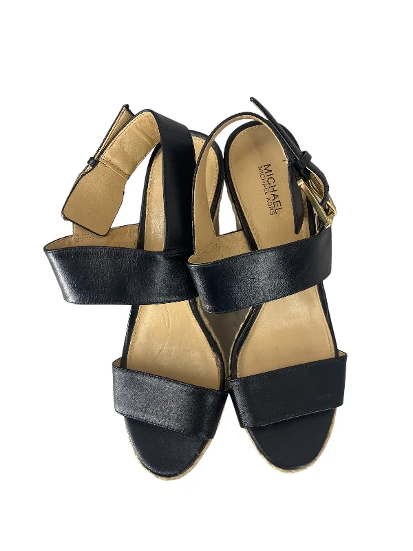 Waterproof Snow Boots Sandals Heels Wedge By Michael By Michael Kors In Black, Size: 7.5
