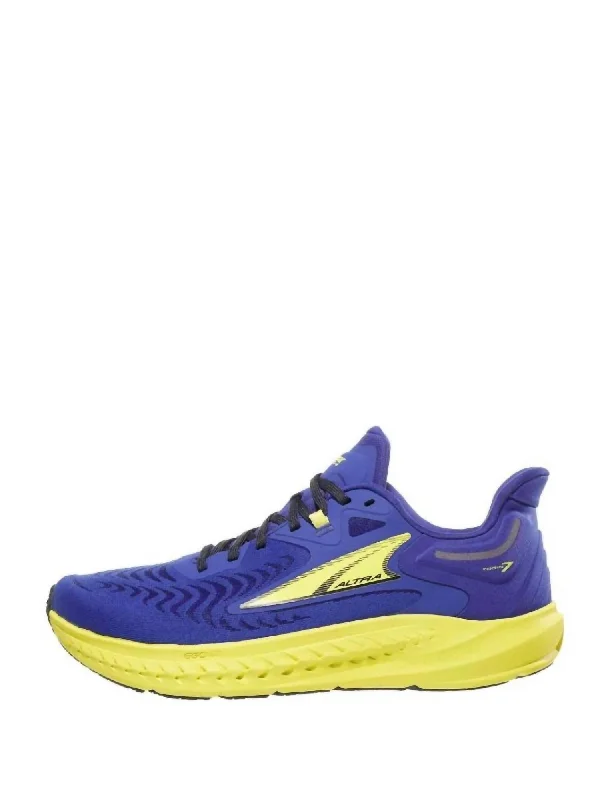 Running Shoes For Sale Men's Torin 7 Running Shoes In Blue/yellow