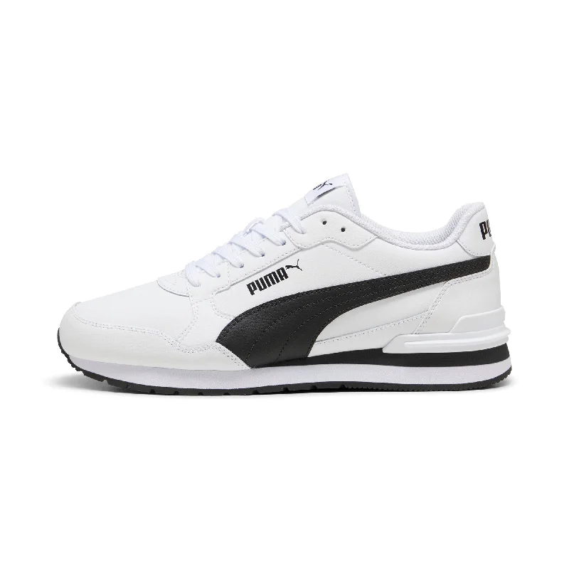 Comfortable Flats For Work PUMA Men's ST Runner v4 Leather Sneakers