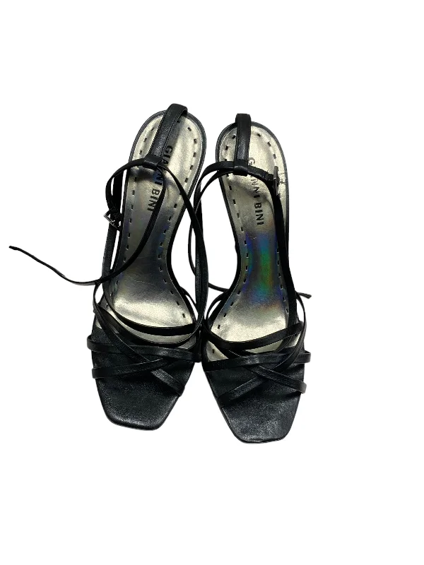 High Fashion Footwear Sandals Heels Stiletto By Gianni Bini In Black, Size: 7.5