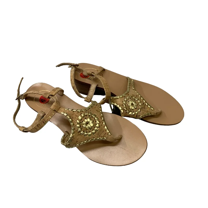 Trendy High Top Sneakers Sandals Designer By Jack Rogers In Brown, Size: 6.5