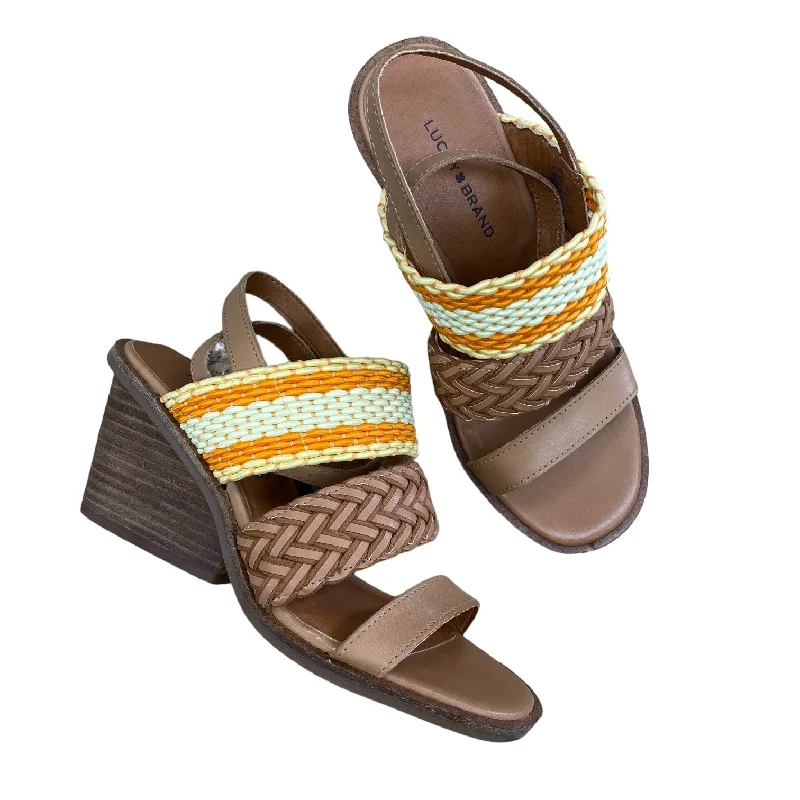 Affordable Running Shoes Sandals Heels Block By Lucky Brand  Size: 6