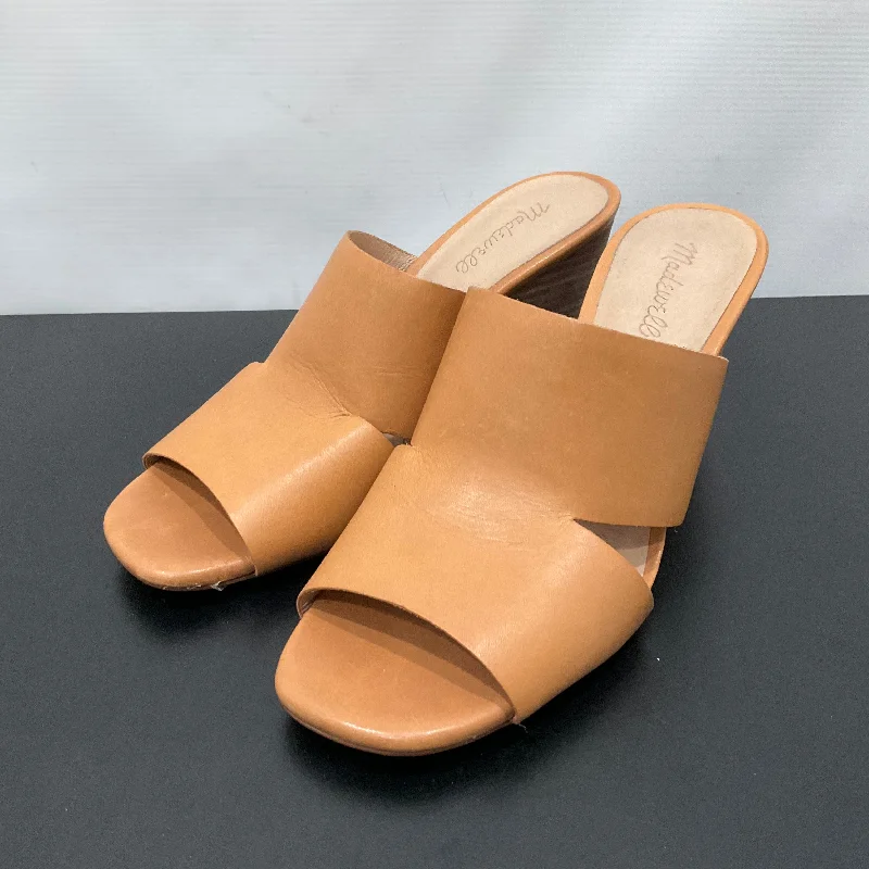 Comfortable Flats For Work Sandals Heels Block By Madewell  Size: 10