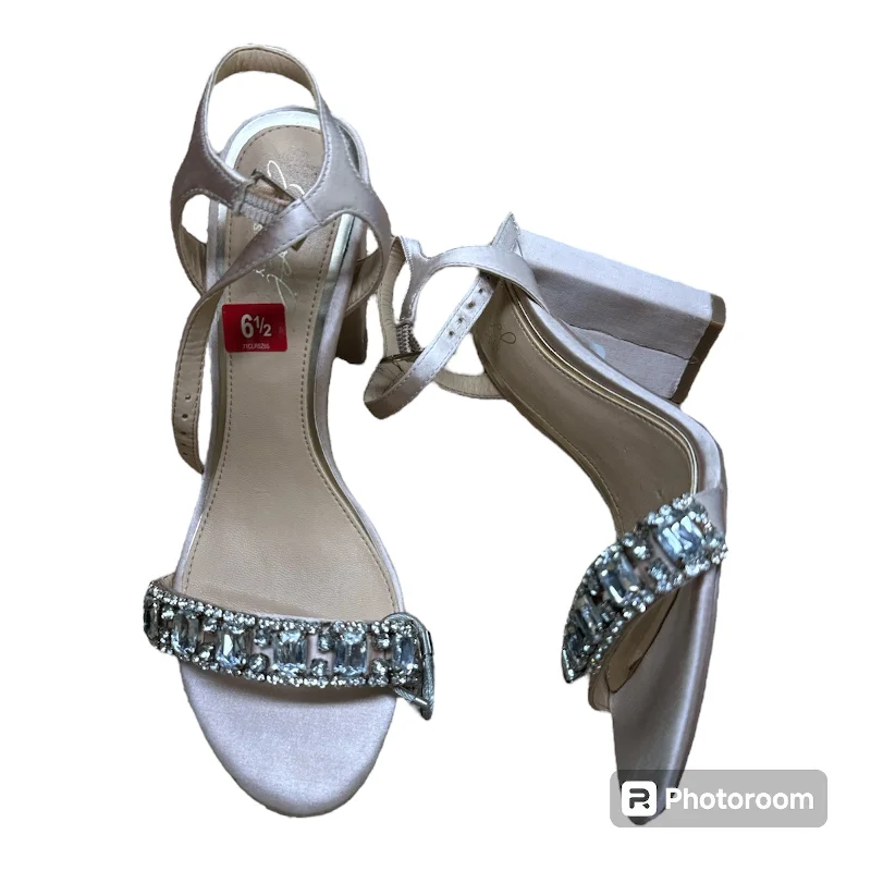 Summer Sports Shoes Tan Sandals Heels Block Cmb, Size 6.5