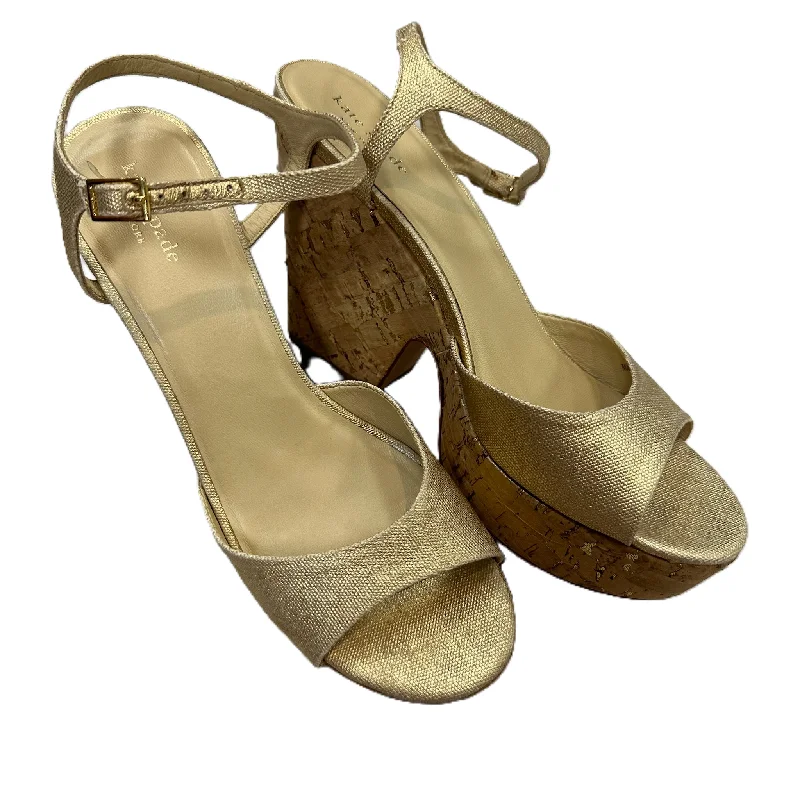 Comfortable Slippers Online Tan Sandals Designer By Kate Spade, Size: 9.5