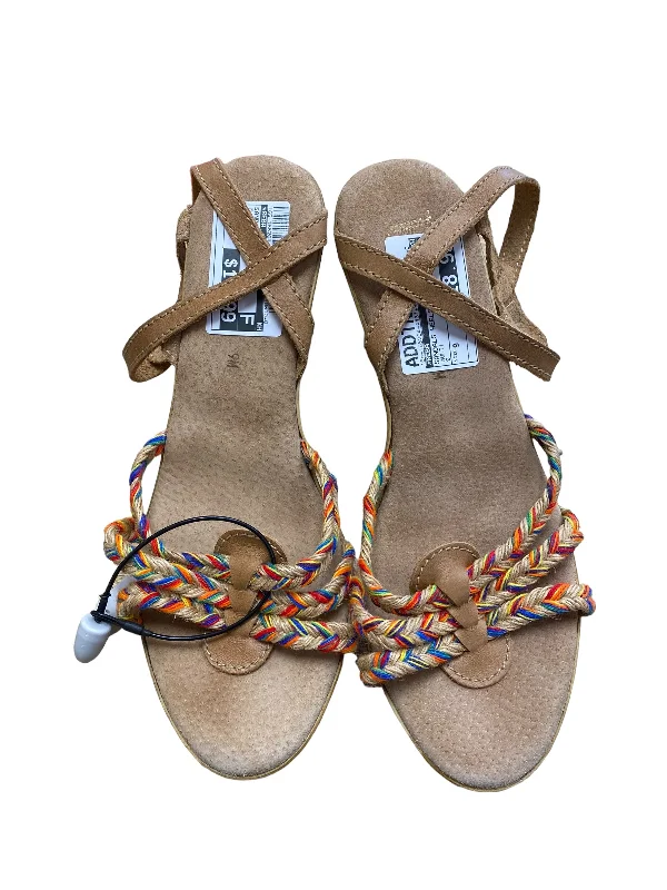 Comfortable Hiking Sandals Multi-colored Sandals Heels Wedge Reba, Size 9