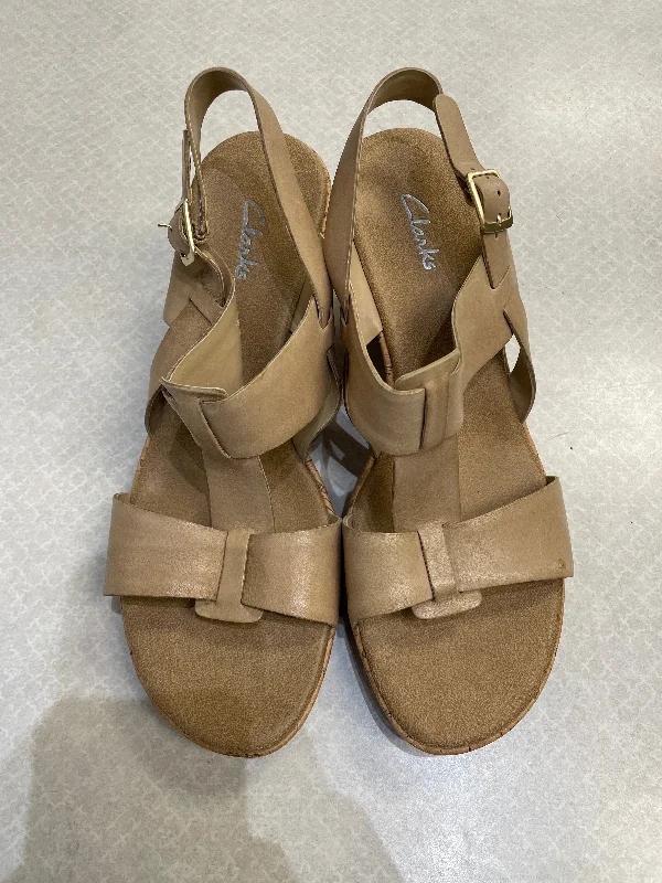 Designer Hiking Boots Sandals Heels Block By Clarks  Size: 11