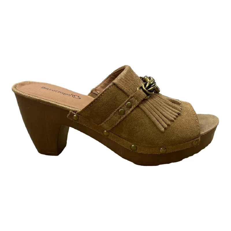 Comfortable Slippers Online Multi-colored Sandals Heels Wedge Bare Traps, Size 6