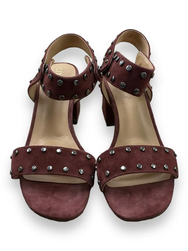 Comfortable Winter Sandals Sandals Heels Block By Chicos  Size: 6