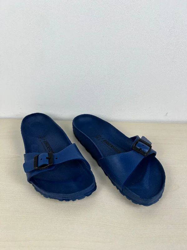 Waterproof Sports Shoes Blue Sandals Sport Birkenstock, Size 7