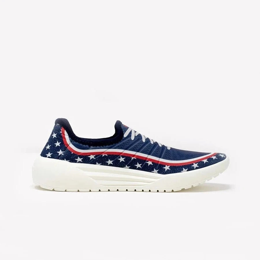Comfortable Work Sneakers Psudo Men's Racer - Americana