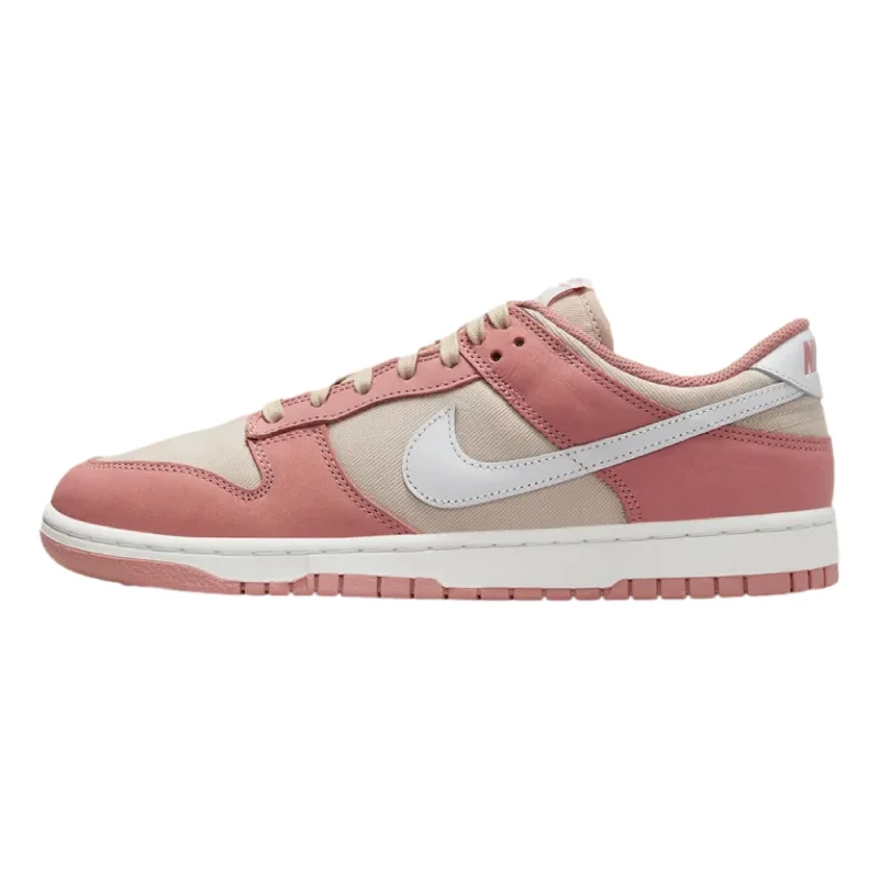 Casual Walking Boots Nike Dunk Low Retro PRM Red Stardust/Summit White FB8895-601 Men's Casual Walking Boots Nike Dunk Low Retro PRM Red Stardust/Summit White FB8895-601 Men's