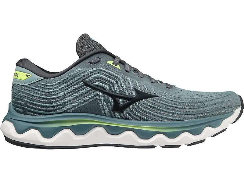 Durable Sports Sneakers Men's Wave Horizon 6 Shoes In Smoke Blue/ebony