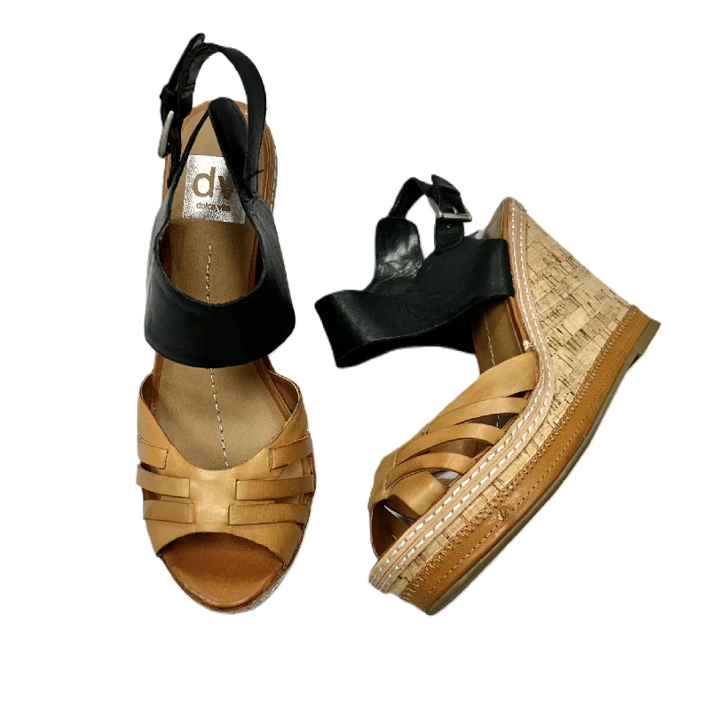 Casual Booties For Sale Black & Brown Sandals Heels Wedge By Dolce Vita, Size: 8.5