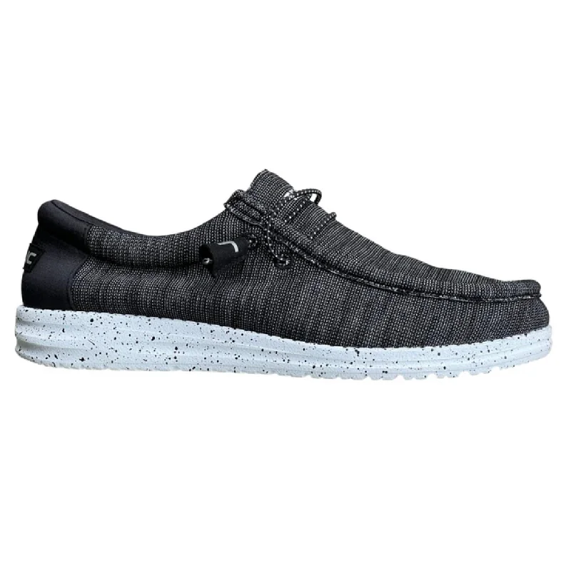 Trendy High Top Sneakers Wave - Black Sand