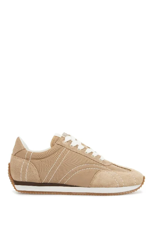 Casual Snow Shoes Toteme Sneakers In Recycled Polyamide Sand With Suede Finish