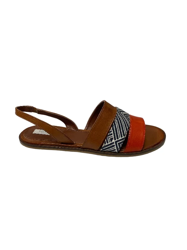 Waterproof Sports Shoes Brown & Orange Sandals Designer Cole-haan, Size 7.5