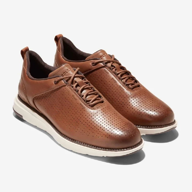 Fashionable Work Boots Cole Haan Men's Grand Atlantic TX C37746 - British Tan Madeira/Silver Birch