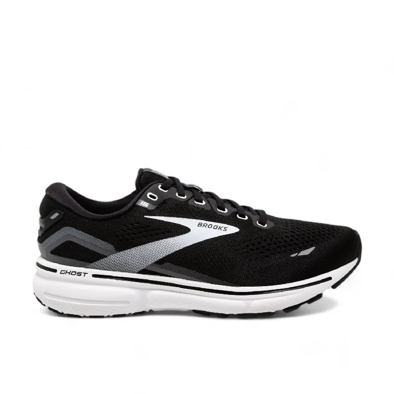 Slip-On Winter Shoes Men's Ghost 15 Running Shoes In Black/white