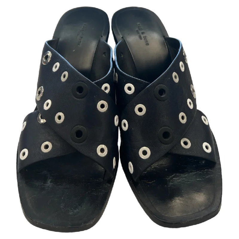 Affordable Hiking Shoes Black Sandals Designer Rag And Bone, Size 7.5