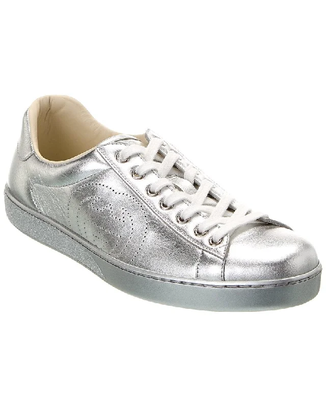 Running Shoes For Sale Gucci Interlocking G Leather Sneaker