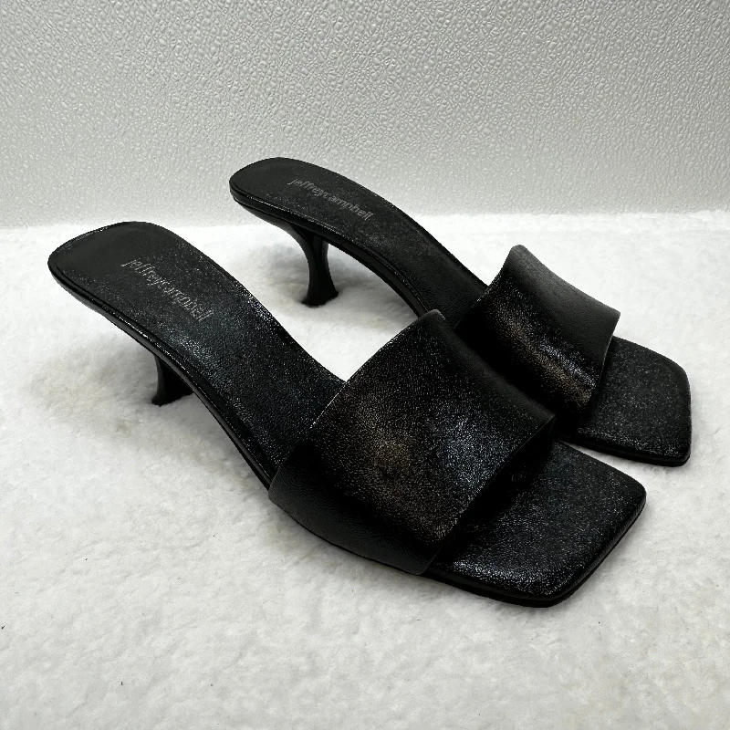 Running Shoes For Sale Black Sandals Heels Block Jeffery Campbell, Size 10