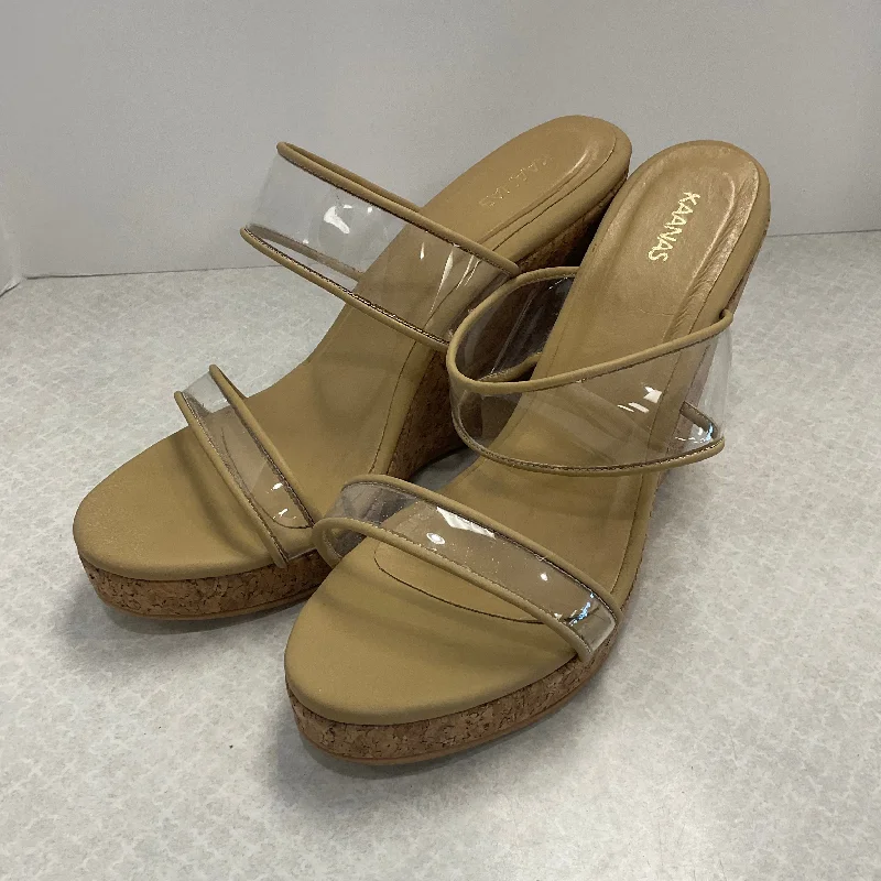 Luxury Sneakers For Sale Sandals Heels Wedge By KAANAS  Size: 9