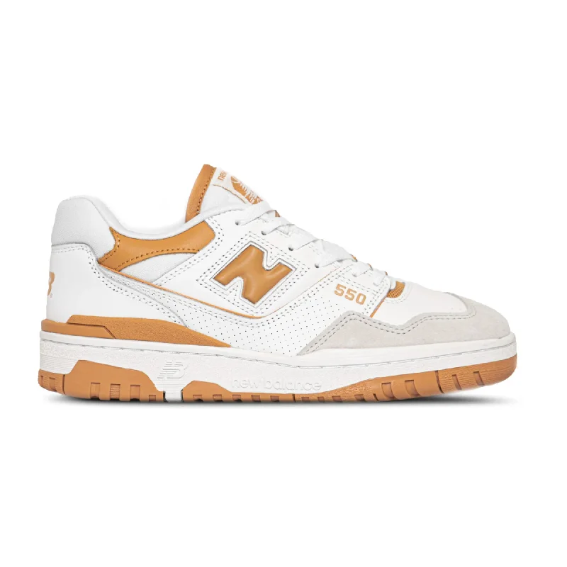 Comfortable Loafers For Work New Balance 550 White/Brown  BB550LSC Men's