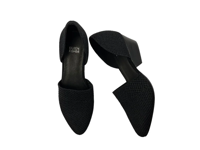Luxury Boots For Sale Sandals Heels Block By Eileen Fisher In Black, Size: 7.5