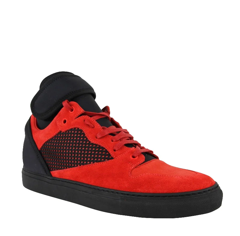 Trendy Sports Sneakers Balenciaga Men's High Top  /  Suede Leather Sneakers