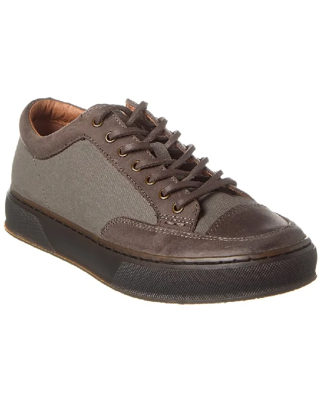 Sporty Running Shoes Frye Hoyt Low Lace Canvas & Leather Sneaker