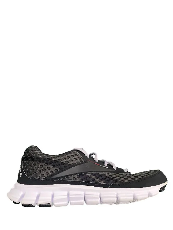 Sporty Hiking Shoes Men's Realflex Running Shoes - Medium Width In Gravel,white,techy Red