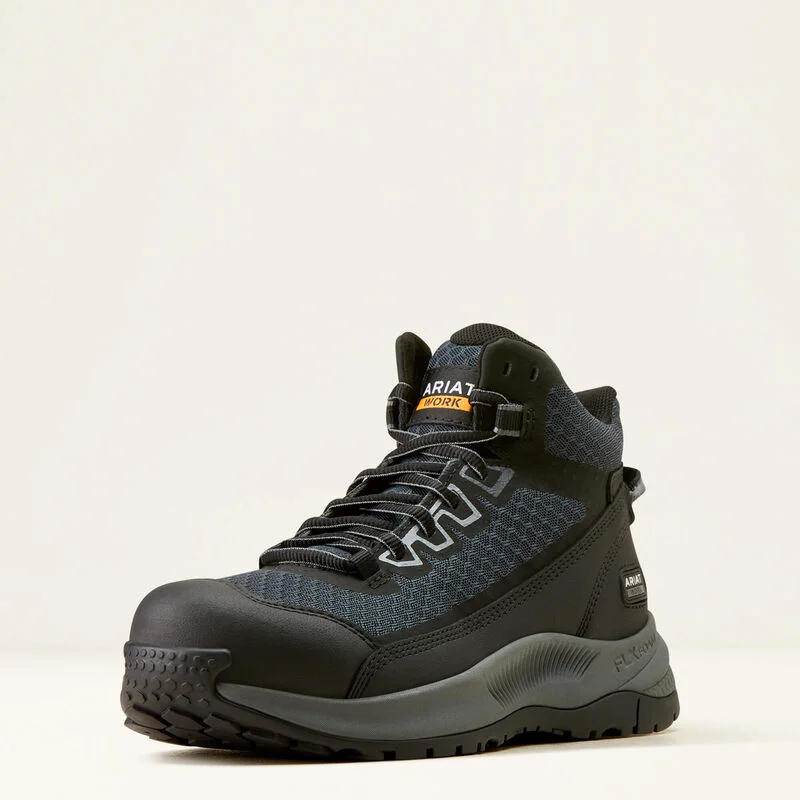 Trendy High Top Sneakers Women's Ariat Outpace Shift Mid Composite Toe Work Shoe: 10050845